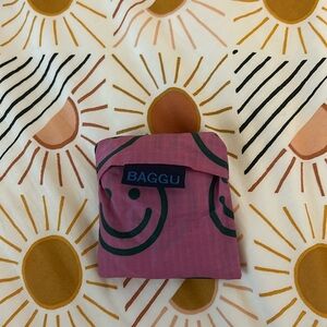 Baggu Green and Purple Smiley Face Baby Reusable